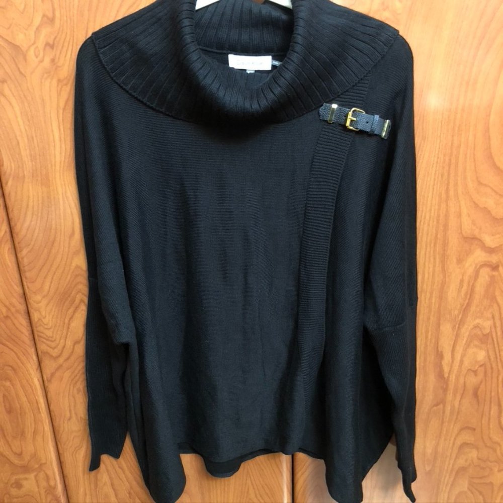 *NWT* Calvin Klein Women’s S/M Black Cape Sweater
